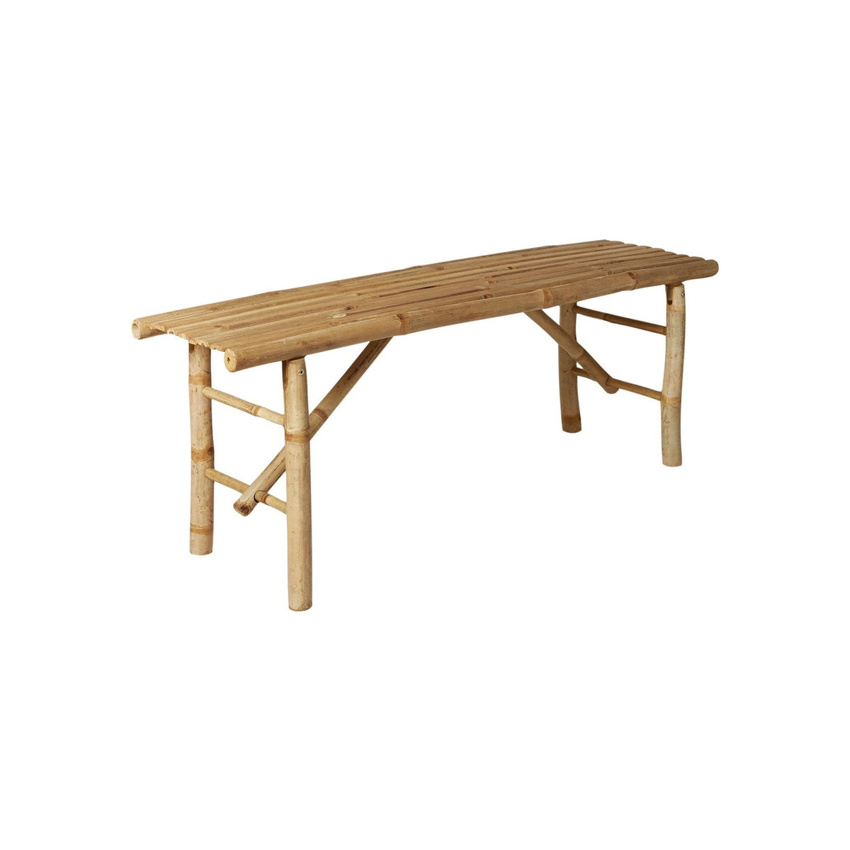 Bamboo Bench without Backrest 120 x 33 x 48 cm
