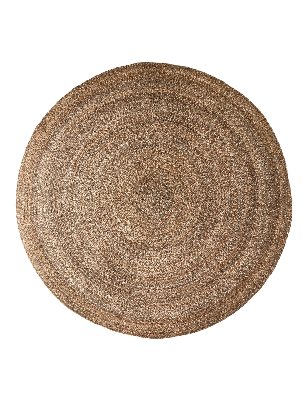 Hand-Woven PET Rug Ø90 cm - Brown